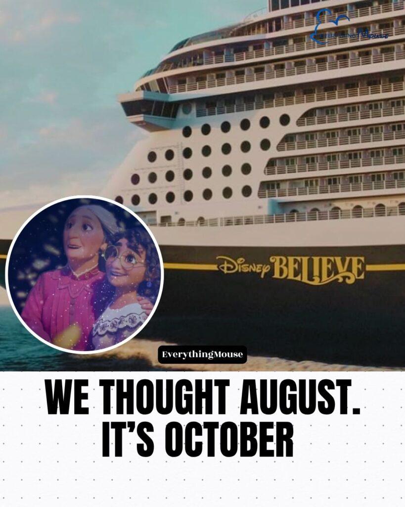 The hull of the Disney Believe
